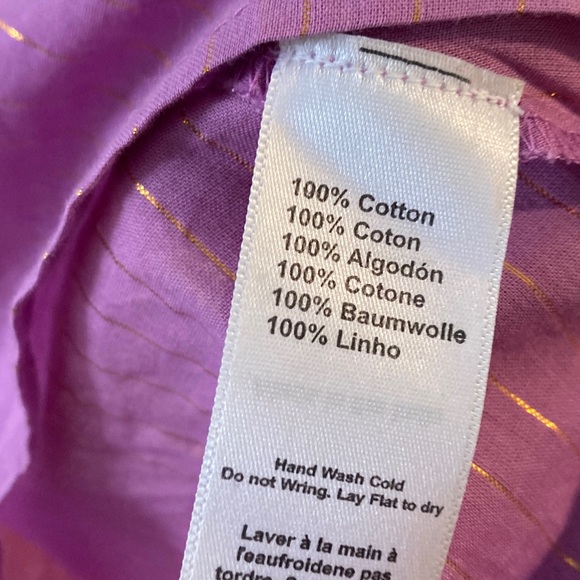 Emerson Fry Bardot Top Pink Lavender Luxe with Metallic thread size XS - Picture 13 of 13